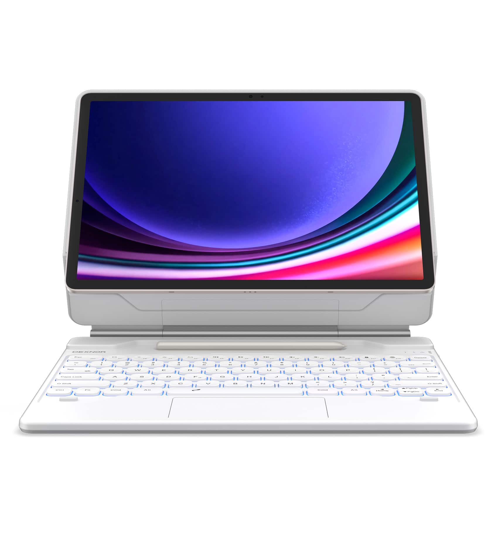 dexnor - for Samsung Galaxy Tab S10+ Plus/S9+ Plus/S9 FE+ Plus/S8+ Plus/S7+ Plus/S7 FE Keyboard&Case with Magnetic Stand - White price history on PriceWatchPro