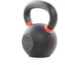 Power Systems - Cast Iron Kettlebell -35 lb - Strength Training Kettlebells for Home Gym Workouts - Black