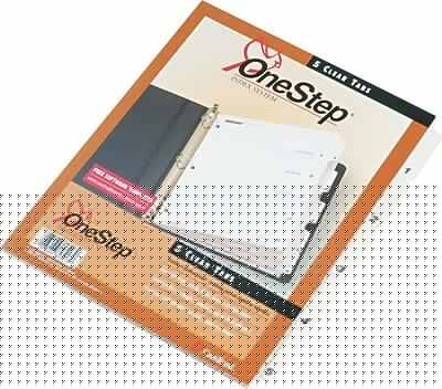 OneStep Index System
5 Clear Tabs
Cardinal 5