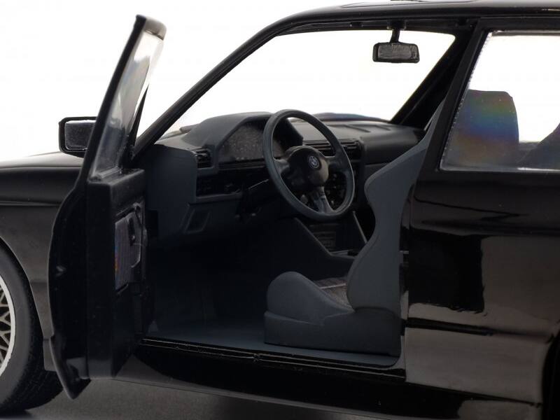 Alt View 2. Solido - 1990 BMW E30 Sport Evo Black 1/18 Diecast Model Car by Solido.
