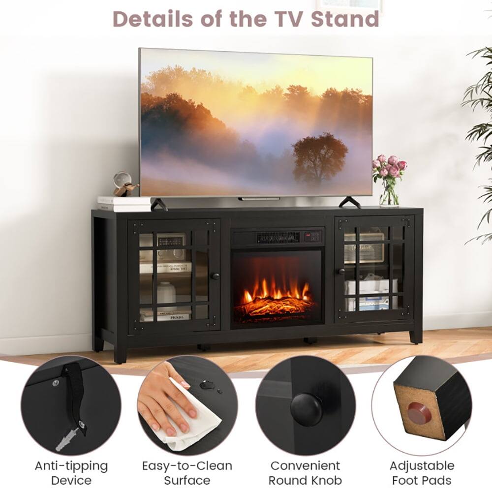 Details of the TV Stand E8

- Anti-tipping Device
- Easy-to-Clean Surface
- Convenient Round Knob
- Adjustable Foot Pads
