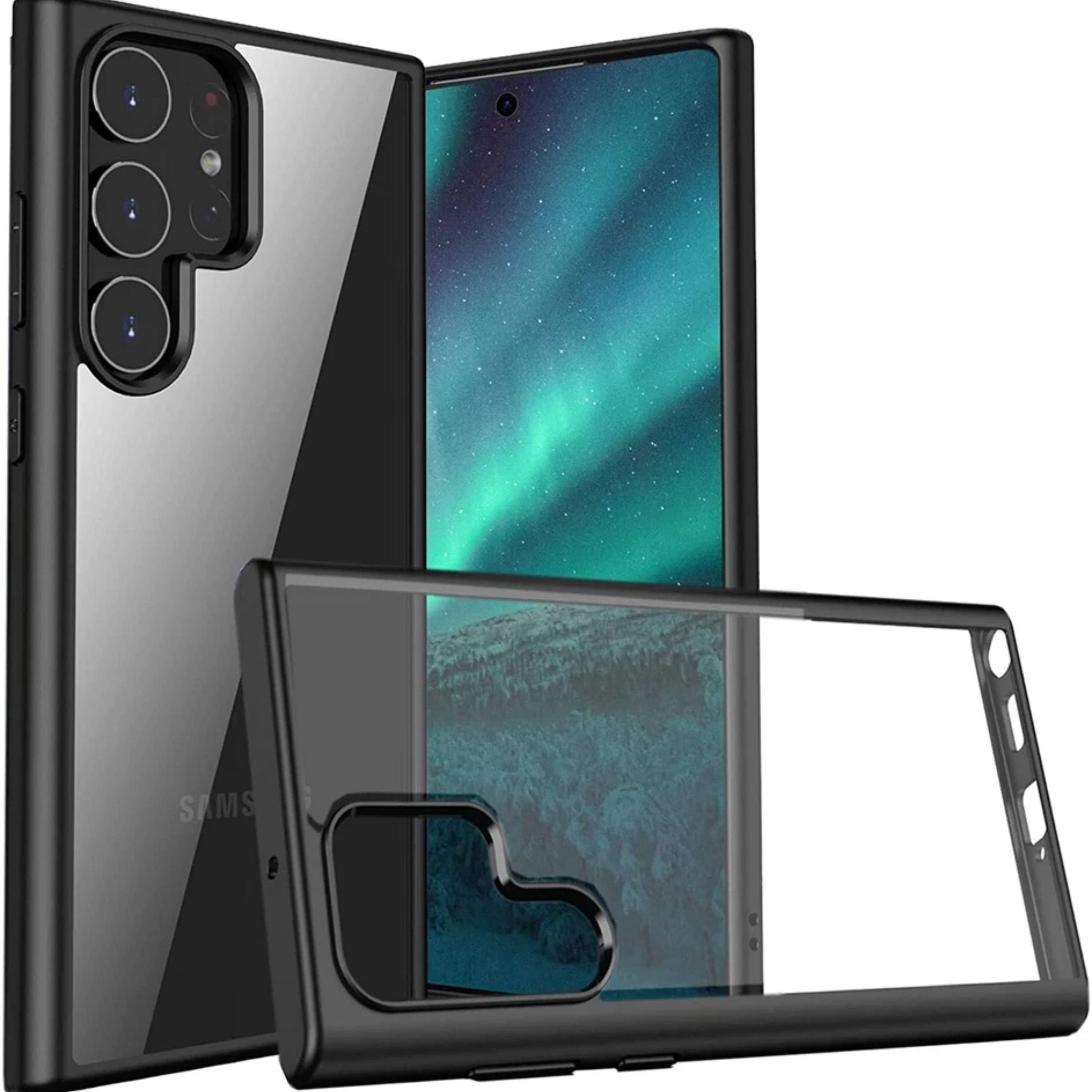 Kitcheniva - Hybrid Armor Shockproof Phone Case For Samsung Galaxy S22 - Black