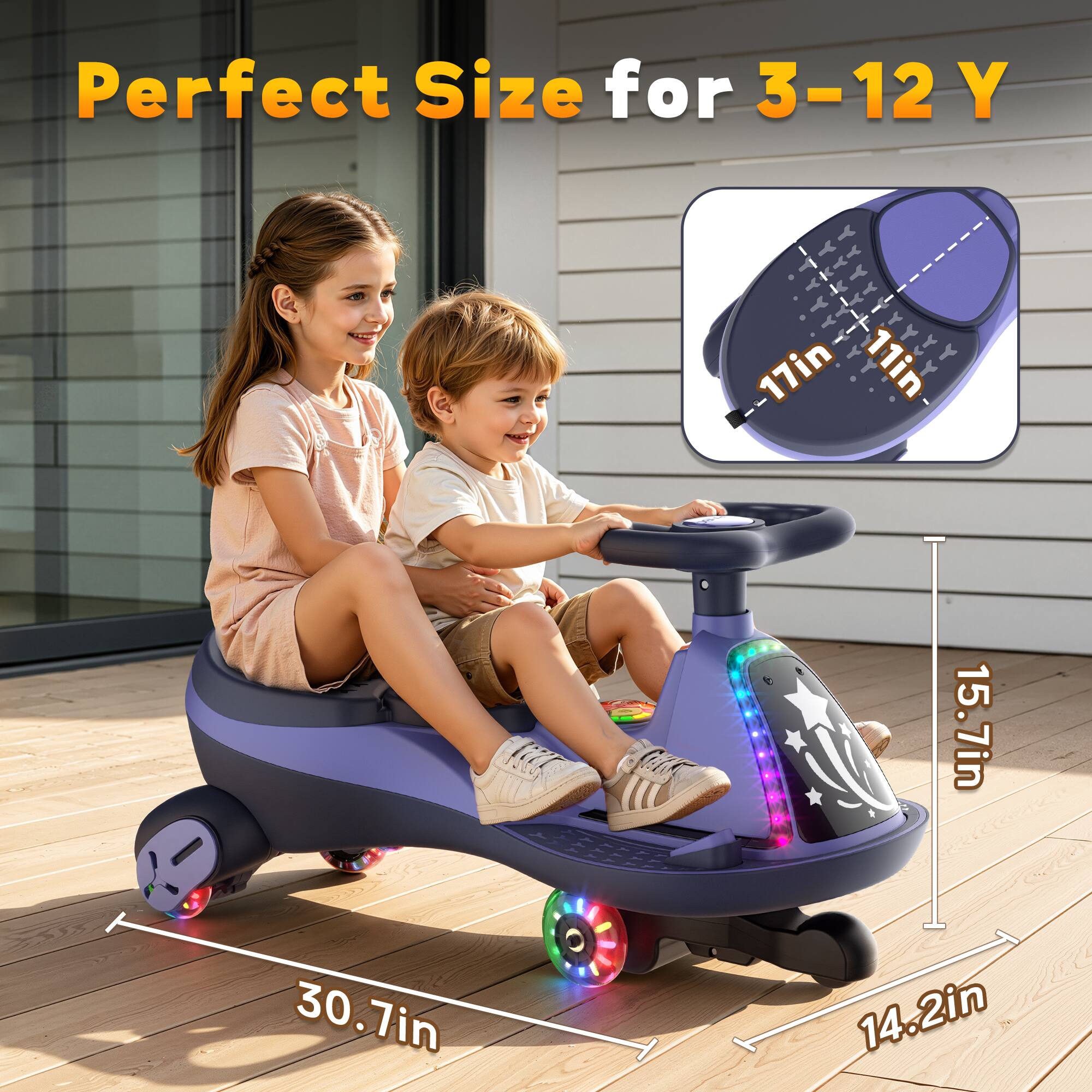 Perfect Size for 3-12 Y

11in
30.7in
15.7in
14.2in