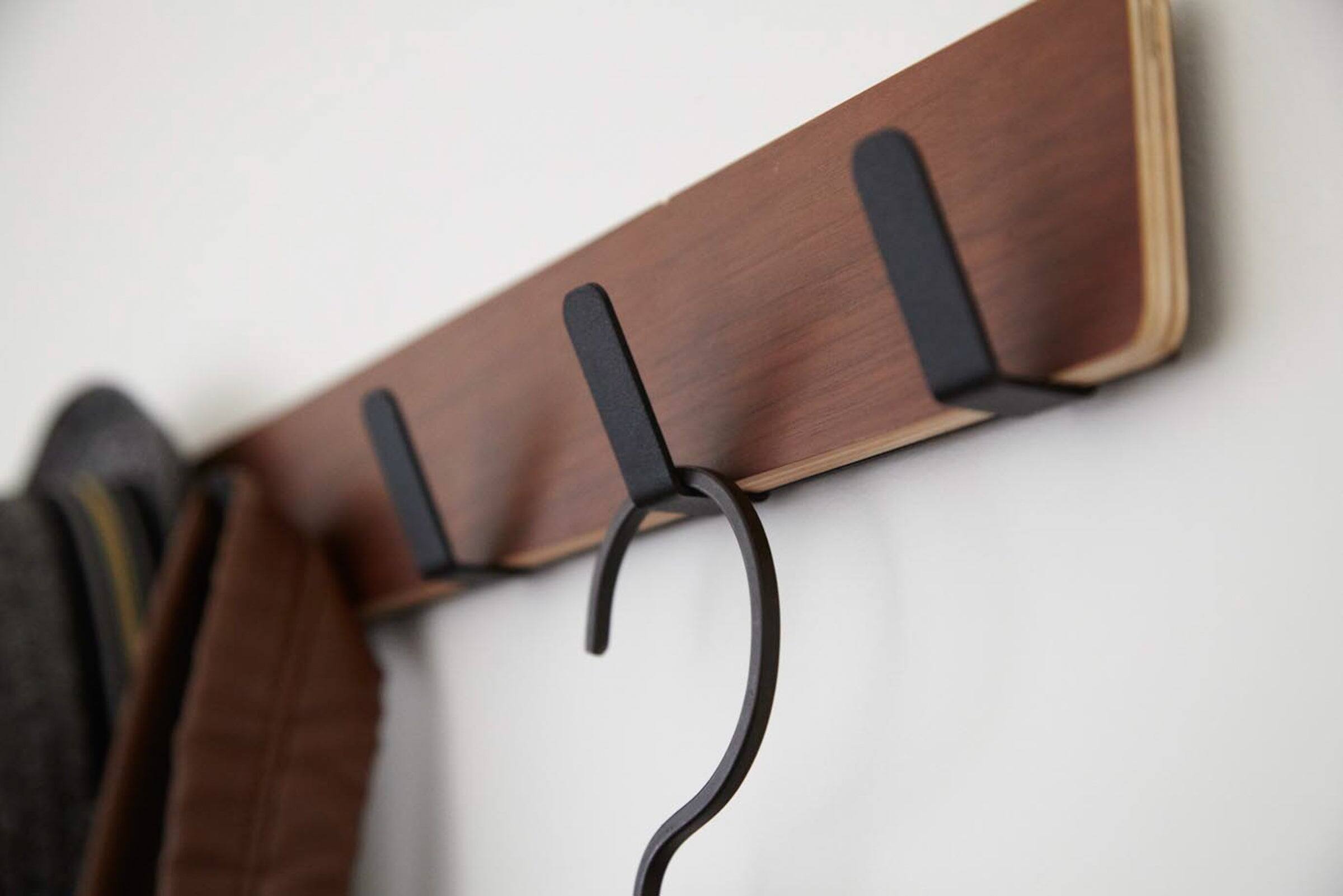 Alt View 5. Yamazaki Home - Over-the-Door Rack - Wood - Brown.