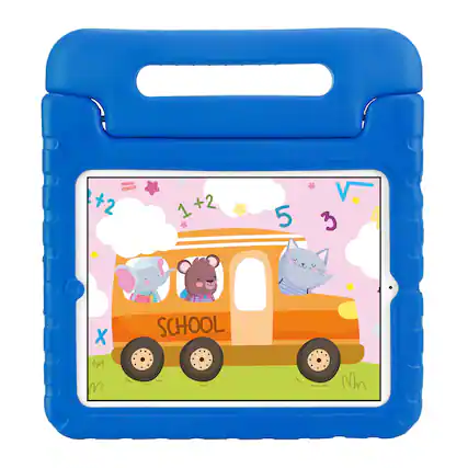 Front. DirectDeals - iPad 2/3/4 Shockproof Kids Case with Handle - Blue.