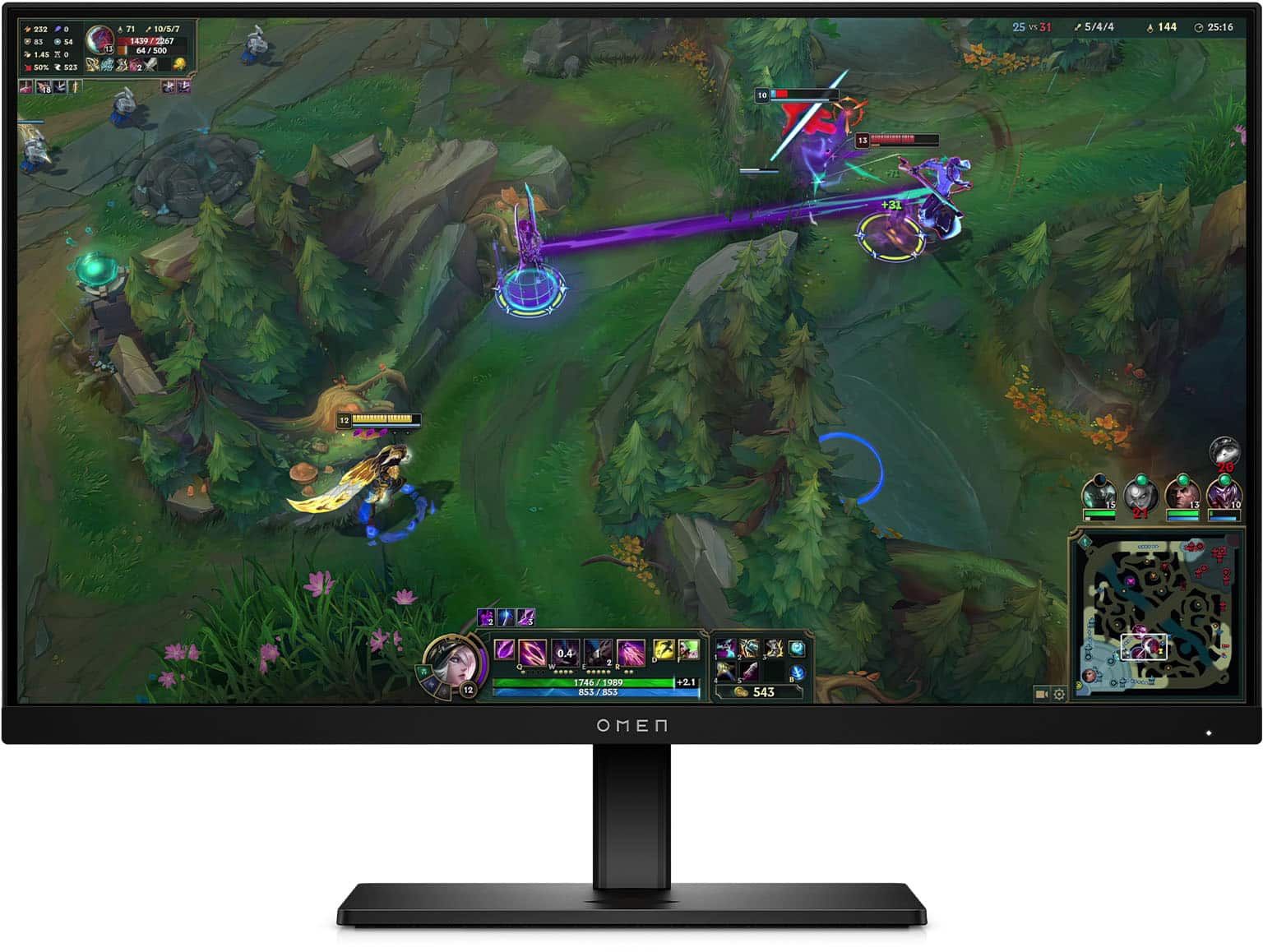 HP OMEN - 24.5" IPS Full HD 360Hz G-SYNC & FreeSync Compatible Gaming Monitor w/ VESA HDR & Adjustable Height (HDMI, DisplayPort) - Black