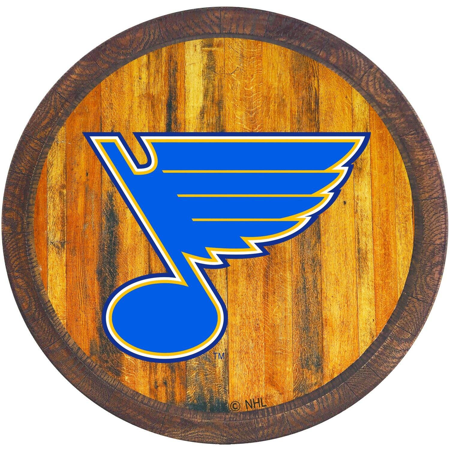 St. Louis Blues 21'' x 21'' Color Logo Faux Barrel Top Sign