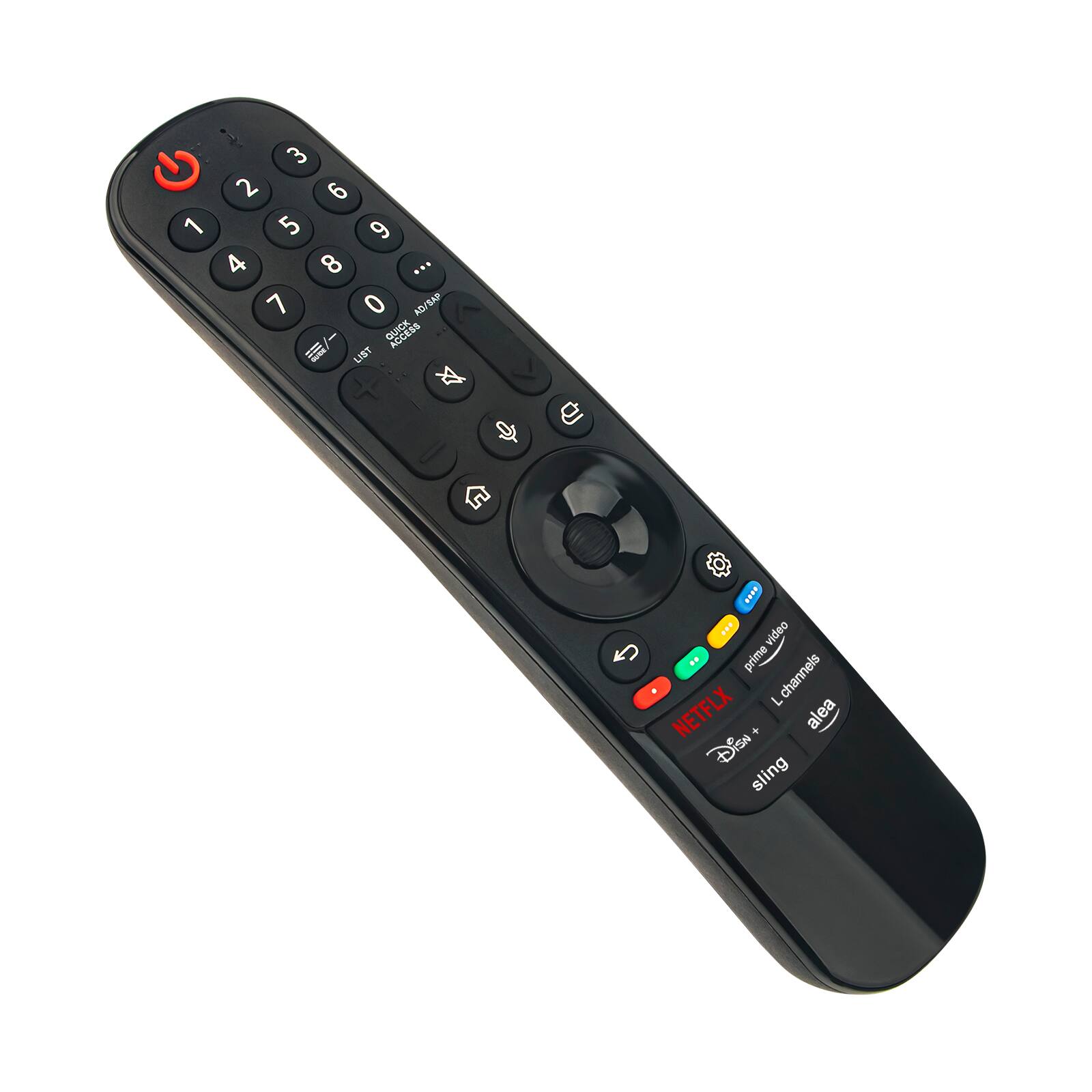 1 2 3 4 5 6 7 8 9 0

AD/SAP QUICK LIST

prime video

NETFLIX

Disney+

sling

alea

L channels