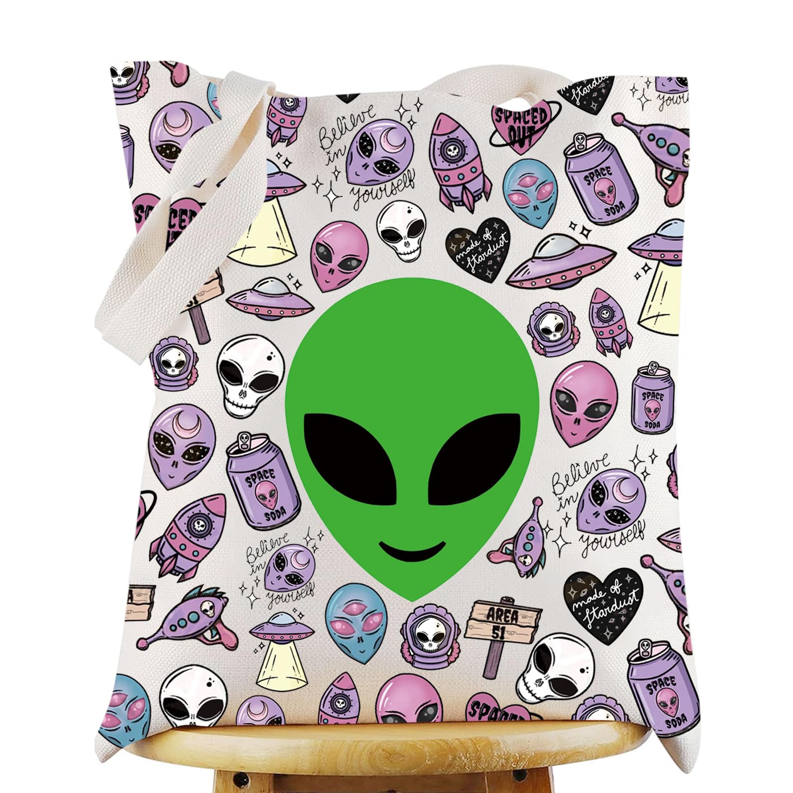 Believe in Yourself  
SPACE SODA  
made of Stardust  
AREA 51  
SPACE OUT  
made of Stardust  
Believe in Yourself  
SPACE SODA