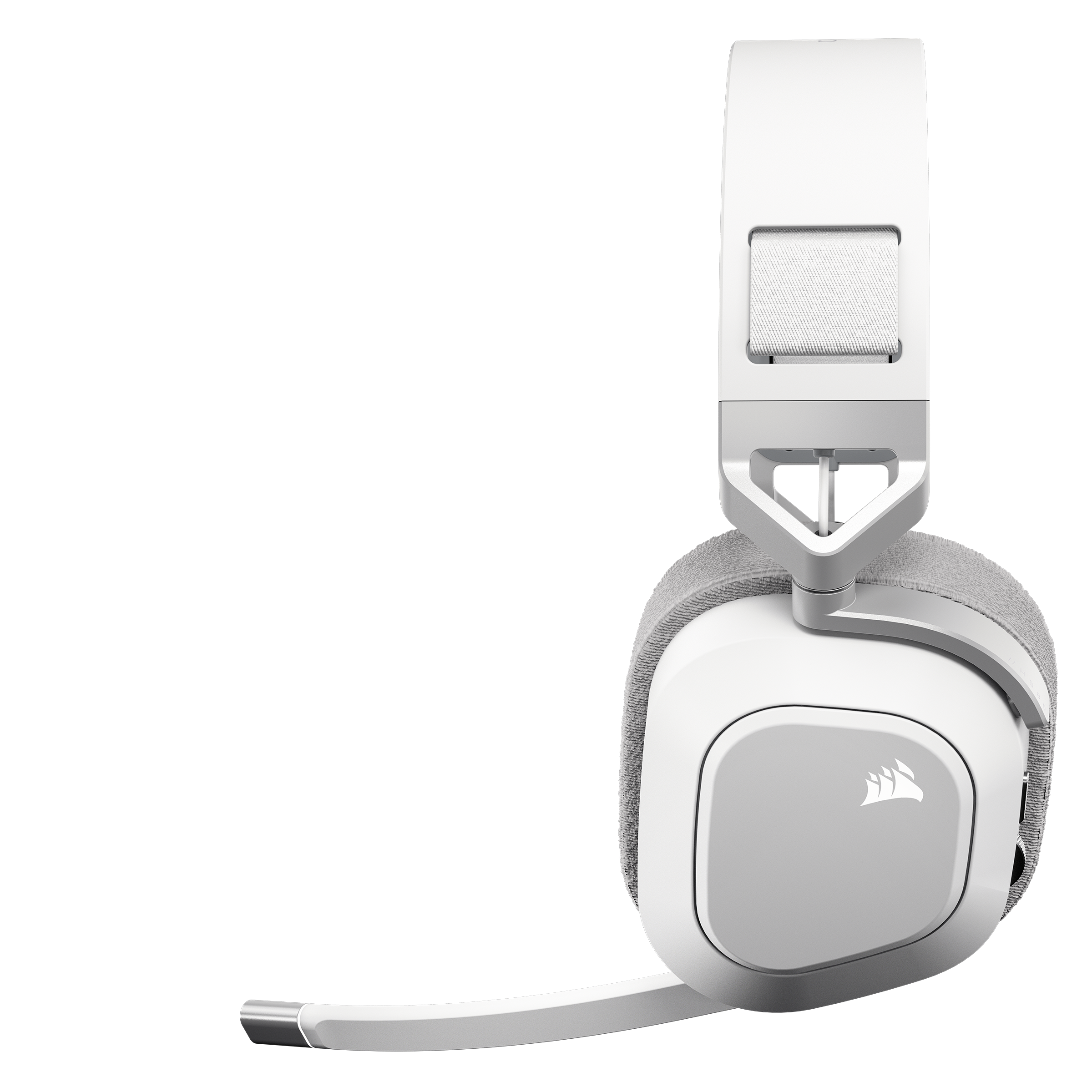 Alt View 7. CORSAIR - HS80 MAX Wireless Gaming Headset for PC, Mac, PS5, PS4, and Mobile - White.