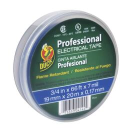 Duck - Professional Grade 3/4 in. W X 66 ft. L Blue Vinyl Electrical Tape Pack of 12