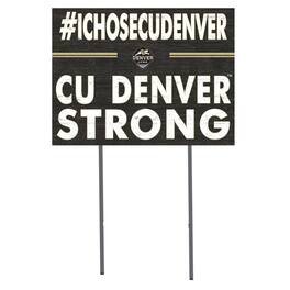 Jardine - CU Denver Lynx 18'' x 24'' I Chose Lawn Sign - Black