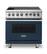 Front. Viking - 5 Series 5.6 Cu. Ft. Freestanding Electric Induction Range - Slate Blue.