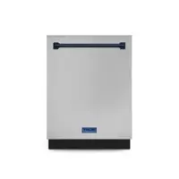 Gordon Ramsay Series by THOR Kitchen 24 Inch Dishwasher with Navy Blue Hardware - Stainless Steel - Front_Zoom