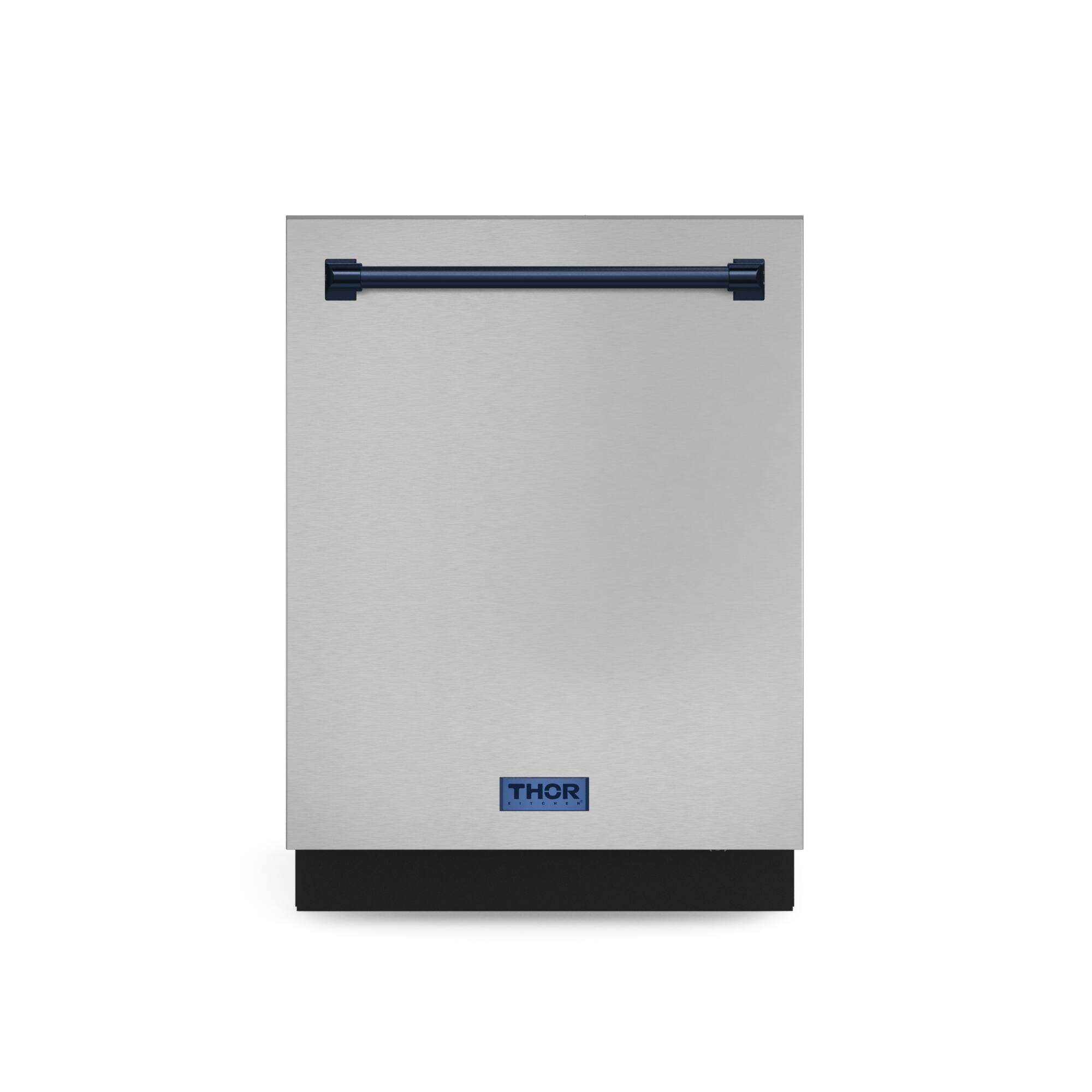 Gordon Ramsay Series by THOR Kitchen 24 Inch Dishwasher with Navy Blue Hardware - Stainless Steel