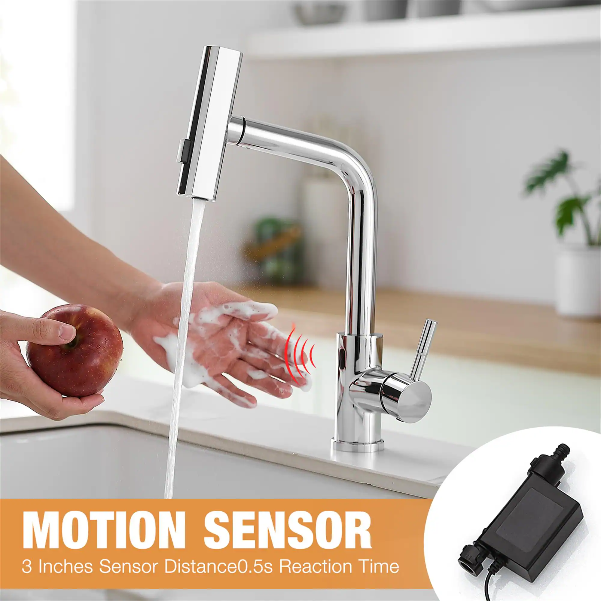 MOTION SENSOR  
3 Inches Sensor Distance  
0.5s Reaction Time
