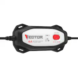 Vector - 4-Amp Automatic Battery Charger Maintainer 6V/12V Selector VECBC4
