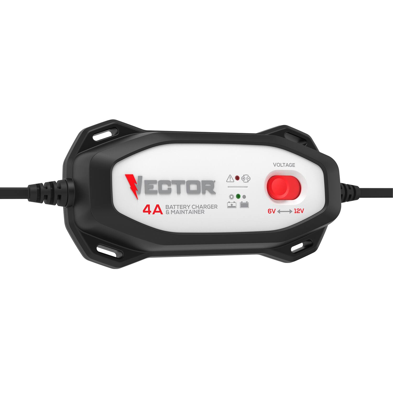 VECTOR BATTERY CHARGER 4A & MAINTAINER VOLTAGE 6V 12V
