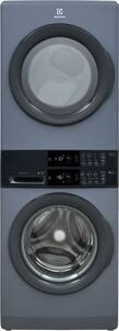 Electrolux - Laundry Tower Single Unit Front Load 4.4 Cu. Ft. Washer & 8 Cu. Ft. Gas Dryer with LuxCare Wash System - Denim Blue