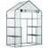 Front. Outsunny - 5' x 2.5' x 6.5' Mini Walk-in Greenhouse Kit, Portable Green House with 3 Tier Shelves, Roll-Up Door.