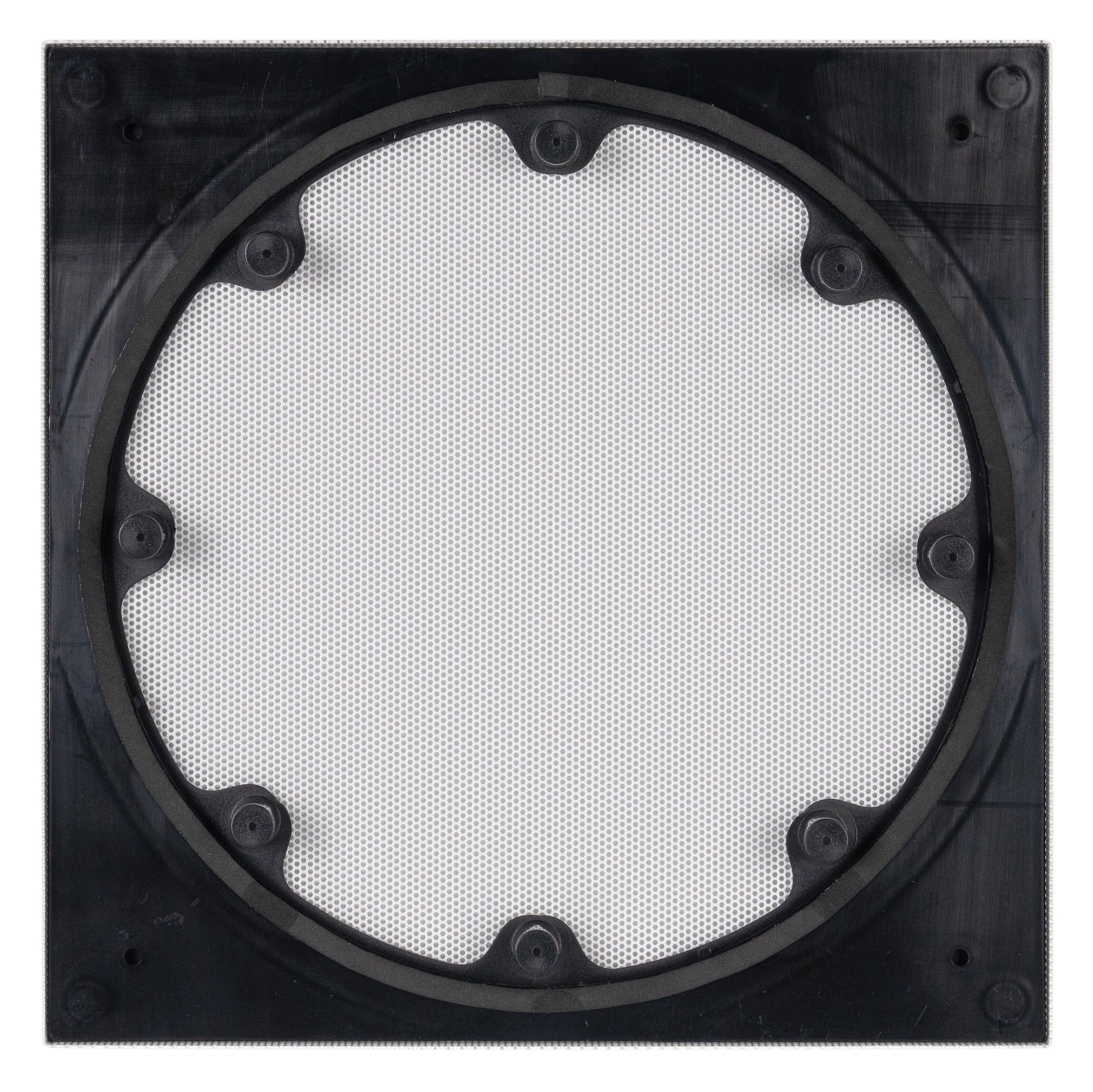 Angle. Sonance - XPC-6SQ-NT - Visual Experience Extreme 6" Medium Trimless Square Adapter with Grille (2-Pack) - Paintable White.