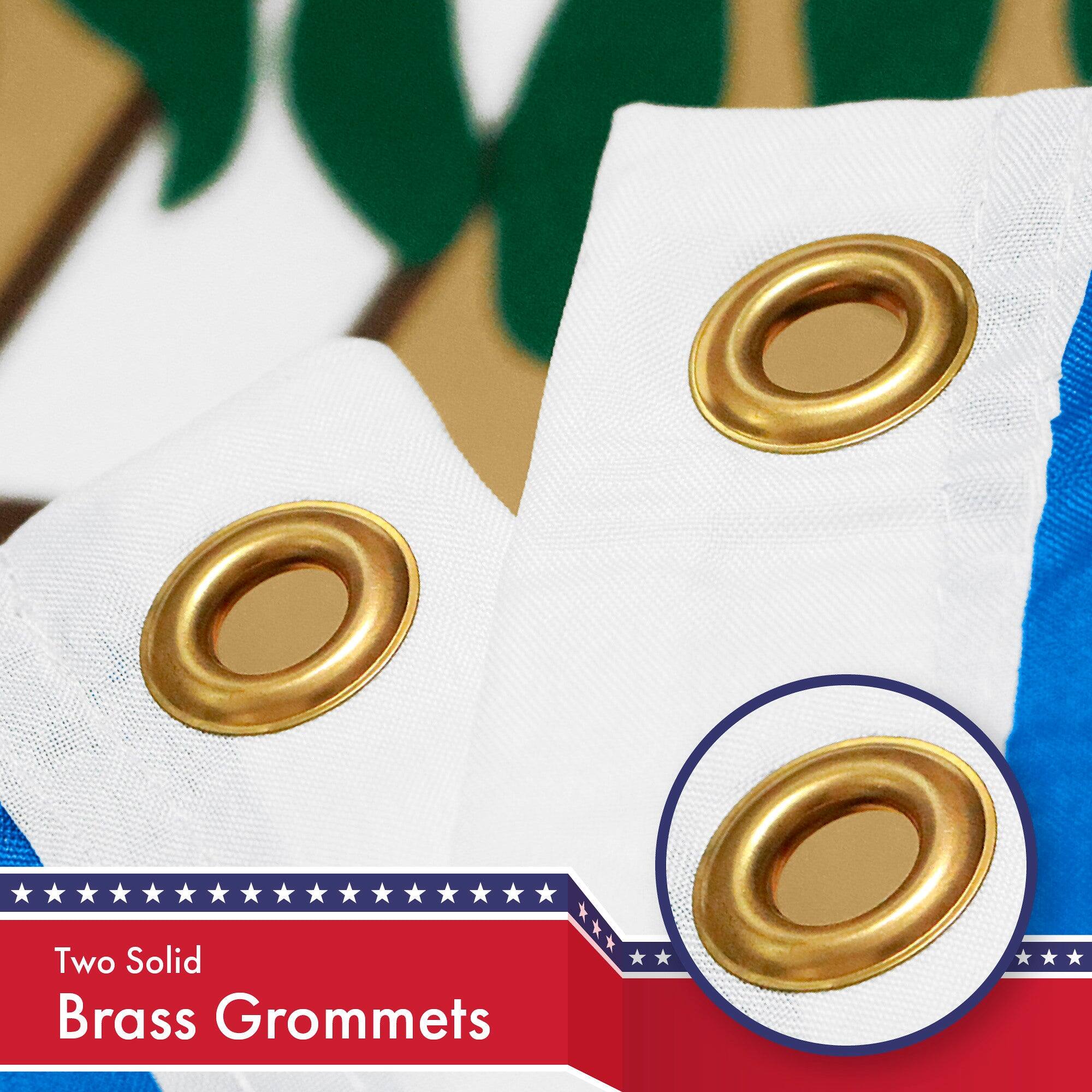 Two Solid Brass Grommets