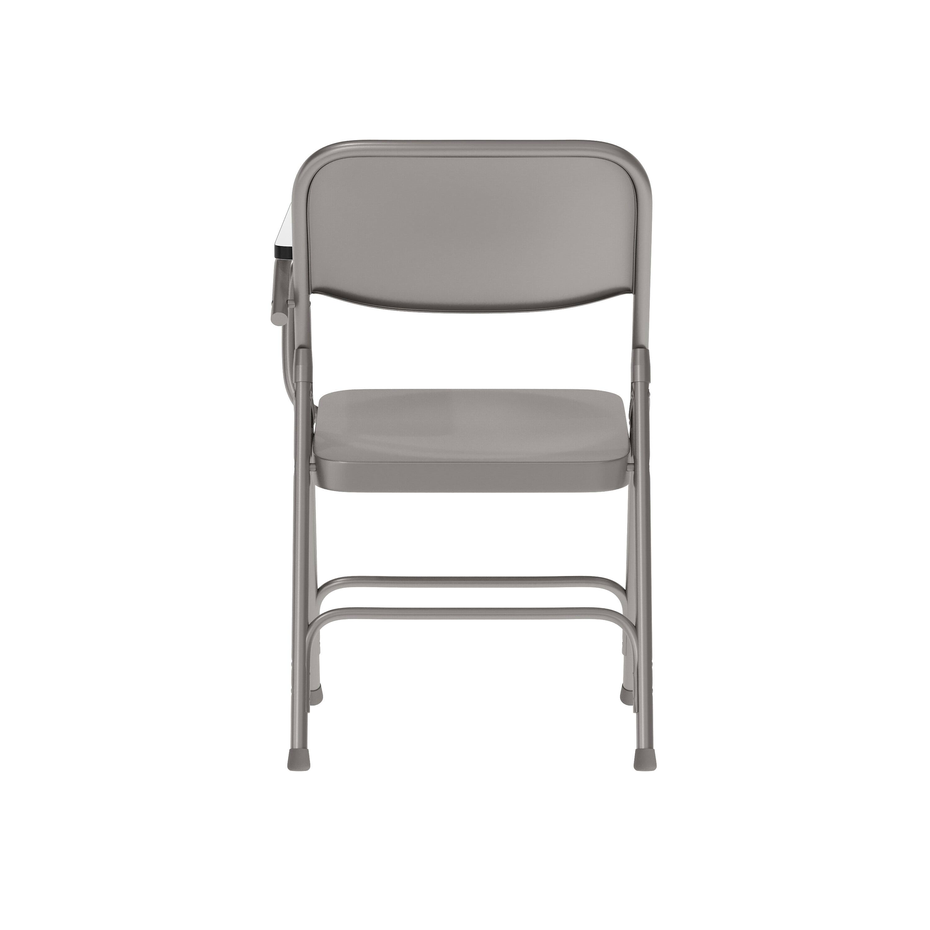 Alt View 5. Emma + Oliver - Premium Steel Folding Chair with Left Handed Tablet Arm - Event Chair - Beige.