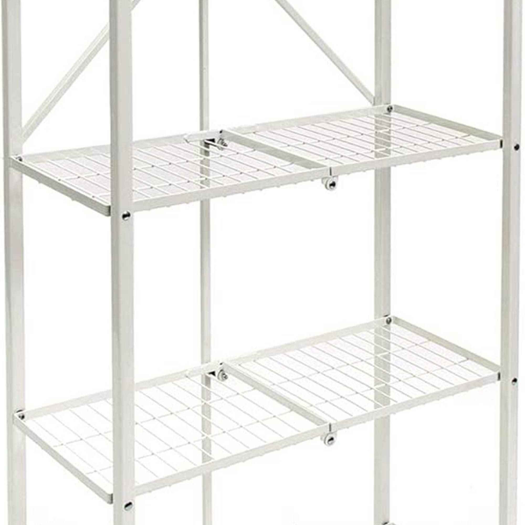 Alt View 8. Origami - Origami RPR Series 5 Shelf Slim Steel Pantry Rack Holds up to 100 Pounds, White - White.