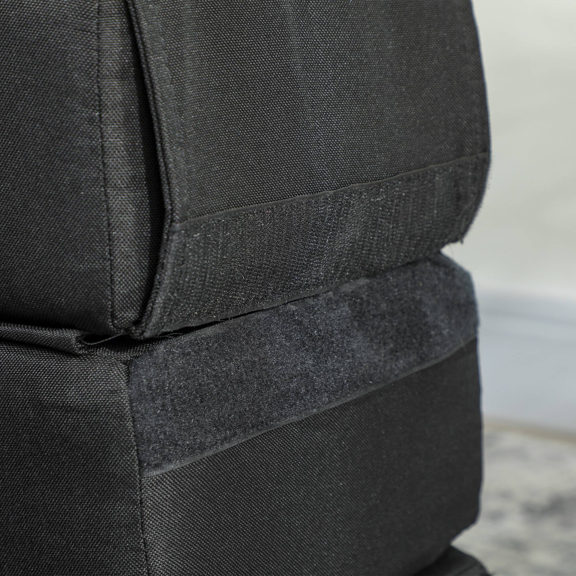 Alt View 8. Homcom - Folding Sofa Bed, Sleeper Chair with Pillow, Linen Convertible, Floor Futon Couch - Black.