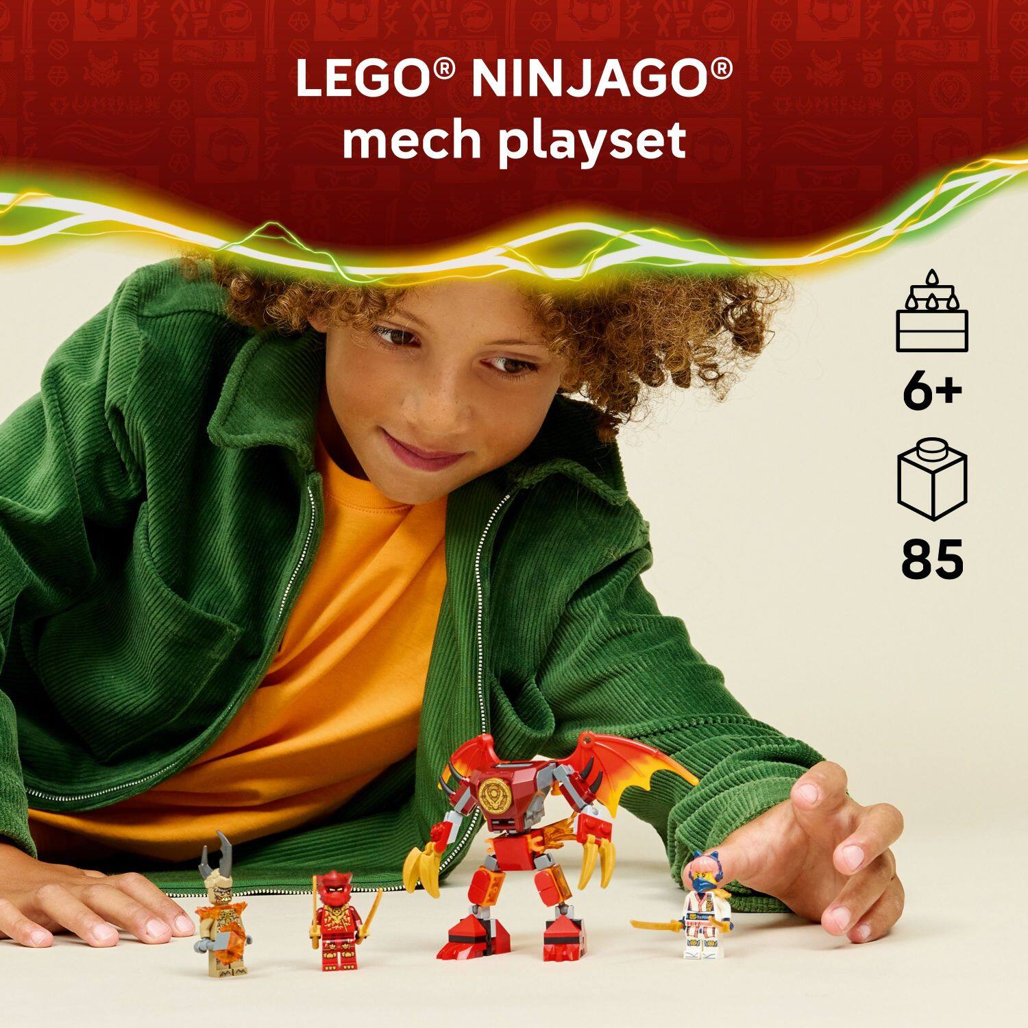 LEGO® NINJAGO® mech playset

6+

85