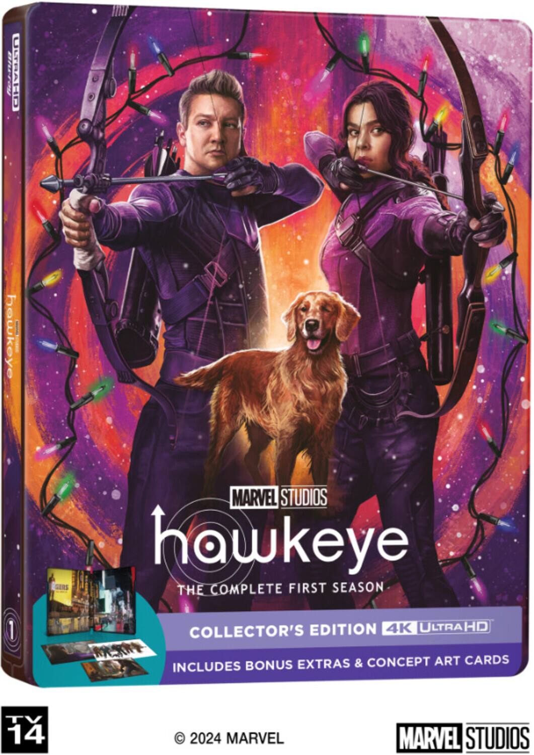 Front. Hawkeye: The Complete First Season (Steelbook)   - 4K Blu-Ray.
