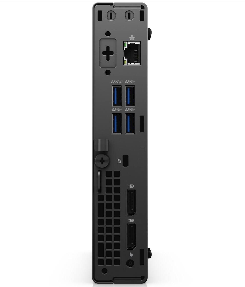 Back. Dell - Optiplex 3090 Micro Tiny PC Desktop | Intel Core i5-10th | 16GB RAM | 256GB NVMe | Wired KB & Mouse | Windows 11 Pro..