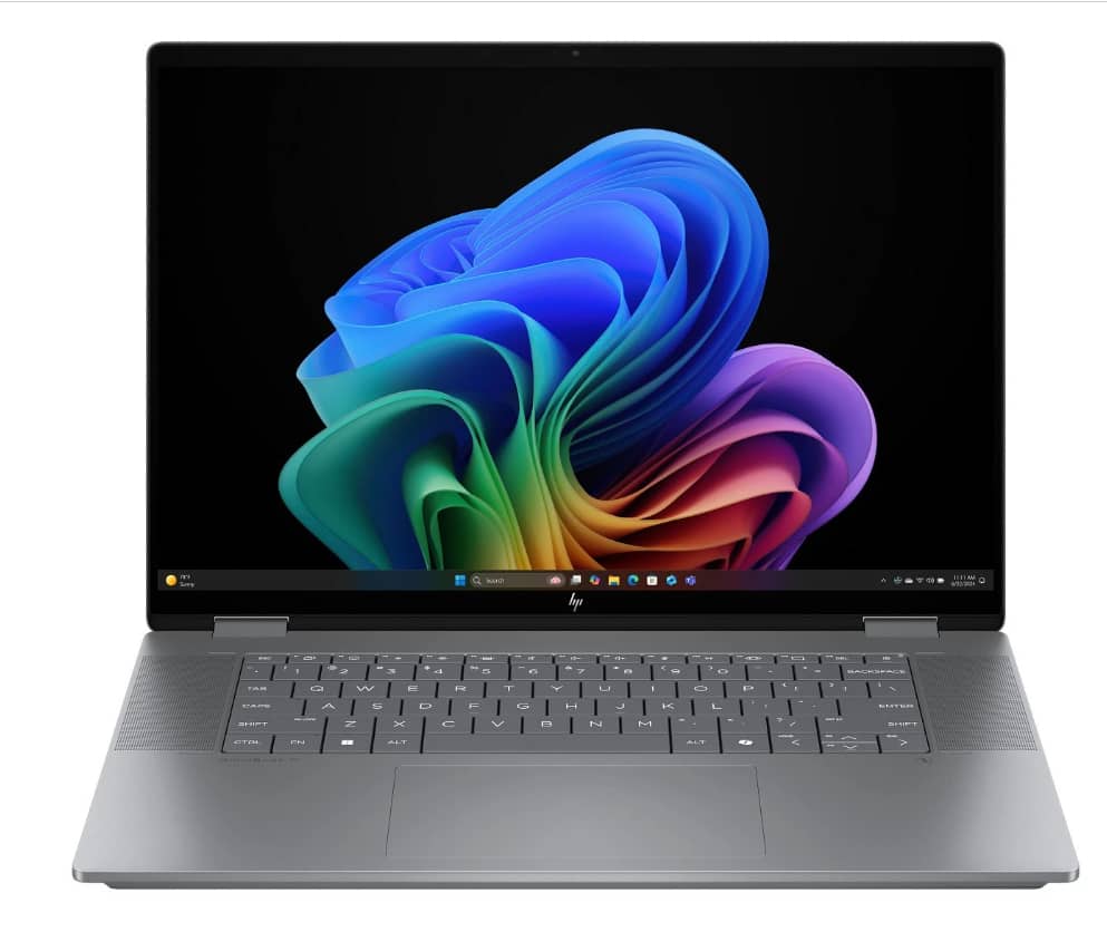 HP - OmniBook X Laptop Computer 16" 2K Touch Screen AMD Ryzen AI 7 16 GB - Meteor silver aluminum