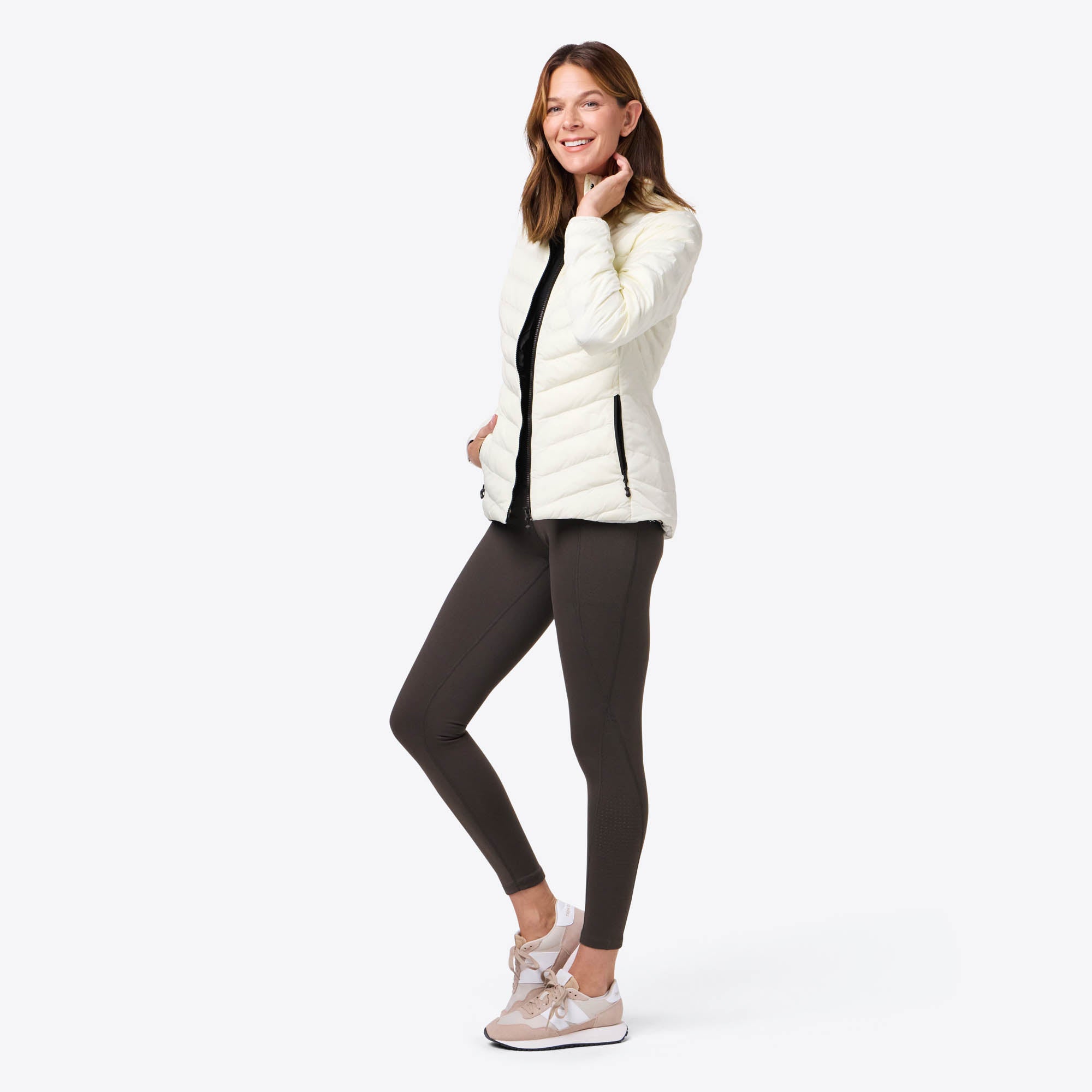 Alt View 2. Mobile Warming - Women's Backcountry Xtera Heated Jacket - Cream.