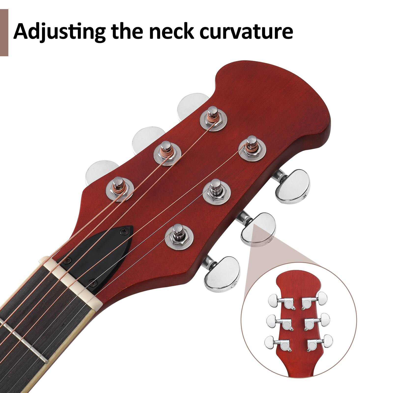 Adjusting the neck curvature
