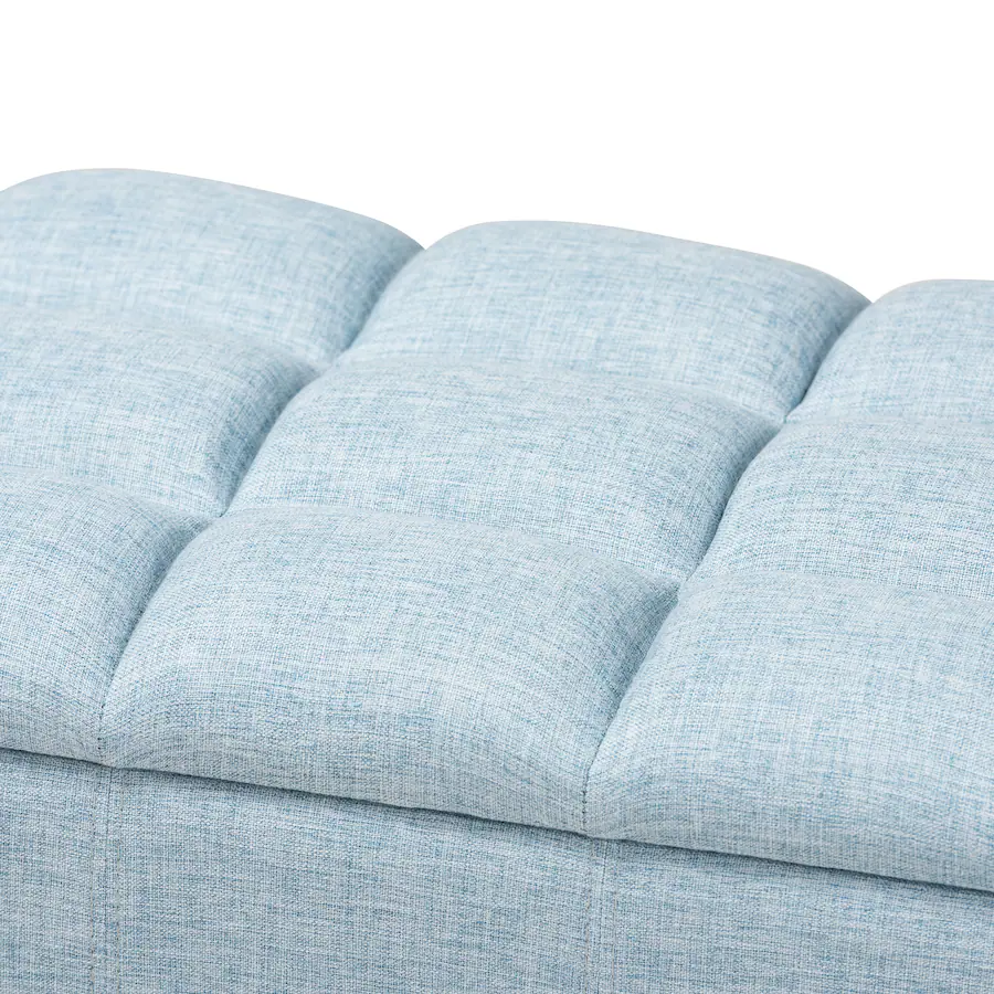 Baxton Studio Brette Mid Century Modern Fabric Upholstered Finished ...