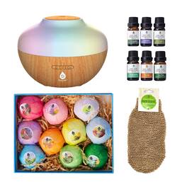 Pursonic - Bath & Aromatherapy Bundle – Essential Oils, Bath Bombs & More - Multicolor