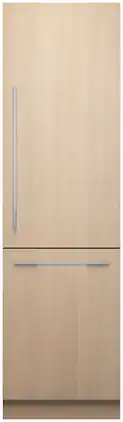 Fisher & Paykel - 12.1 cu. Ft Column Bottom Mount Refrigerator Freezer Panel Ready Ice and Water LH - Custom Panel Ready