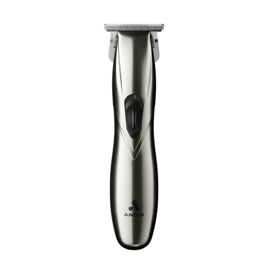 Andis - 32270 Slimline Pro GTX Cordless Beard Trimmer – Lithium-Ion, Close-Cutting Zero-Gapped T-Blade, Chrome Finish