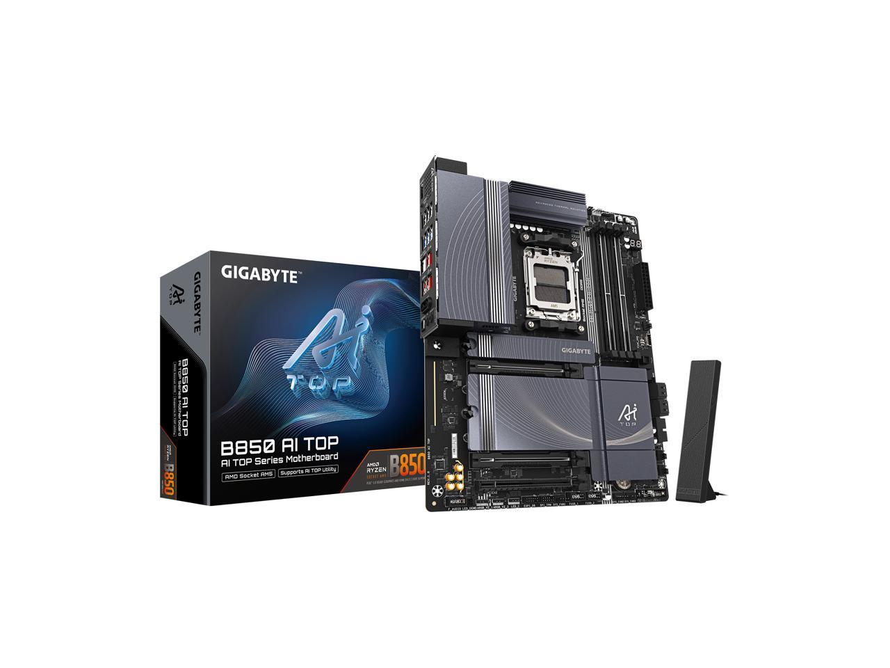 GIGABYTE - Ultra Durable B850 AI TOP Gaming Desktop Motherboard