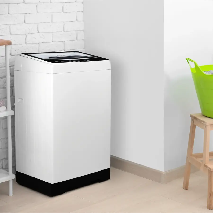 Alt View 11. Black+Decker - BLACK+DECKER Small Portable Washer, Portable Washer 1.7 Cu.Ft. with 6 Cycles, Transparent Lid & LED Display - White.