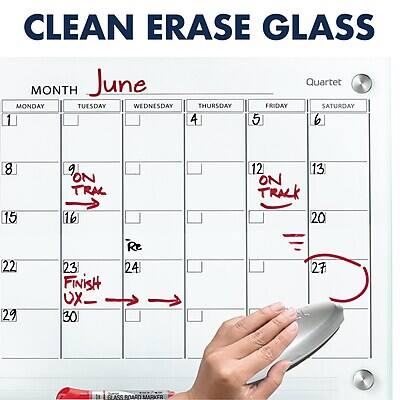 CLEAN ERASE GLASS

June

MONTH
MONDAY TUESDAY WEDNESDAY THURSDAY FRIDAY SATURDAY

1 4 5 6 8 15 9 ON TRACK 16 12 ON TRACK 20 22 29 23 FINISH UX 30 Re 24 27

Quartet

00A50 MARKER