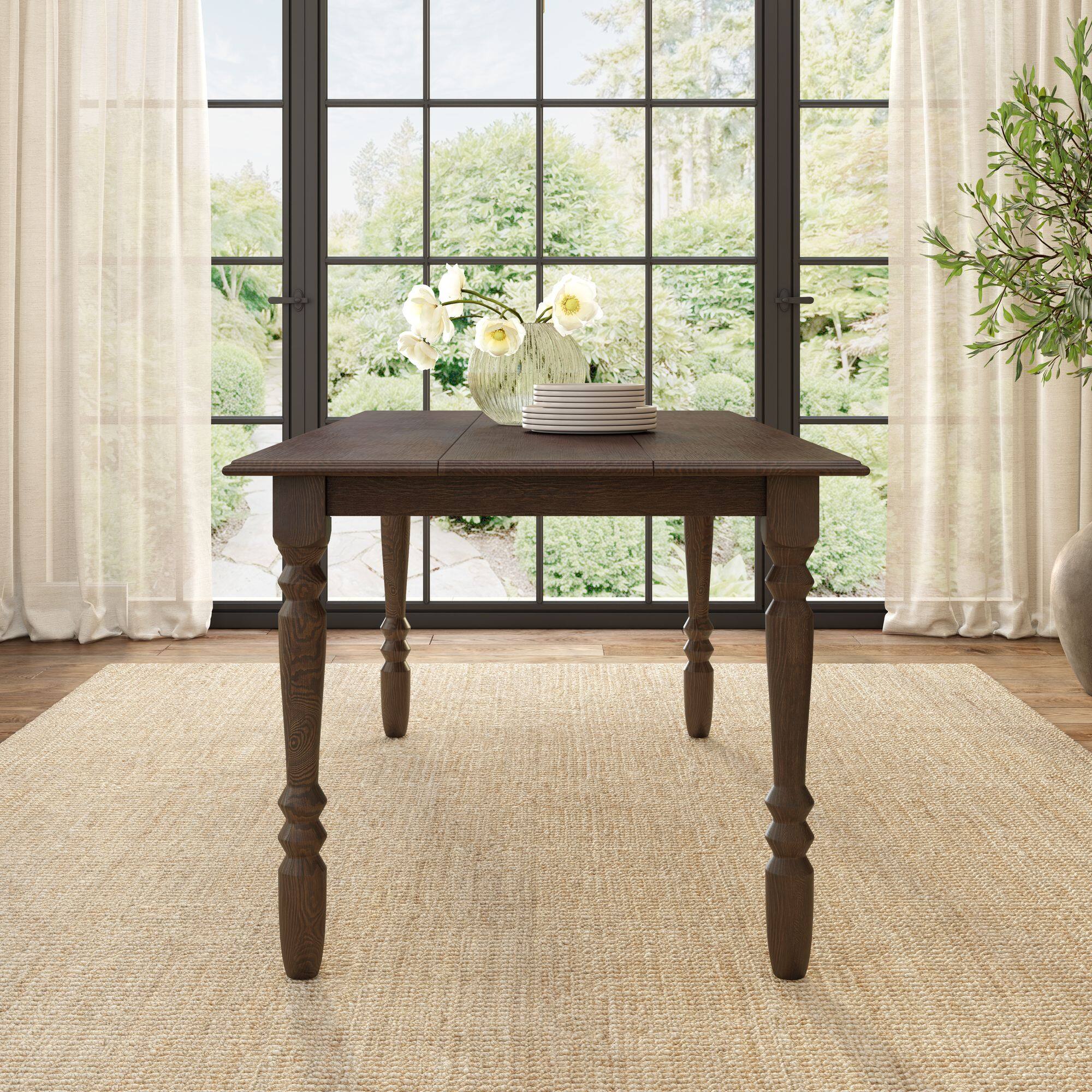 Alt View 8. Plank+Beam - Laurel Rectangular Dining Table (72in / 1828mm), Cognac - Cognac.