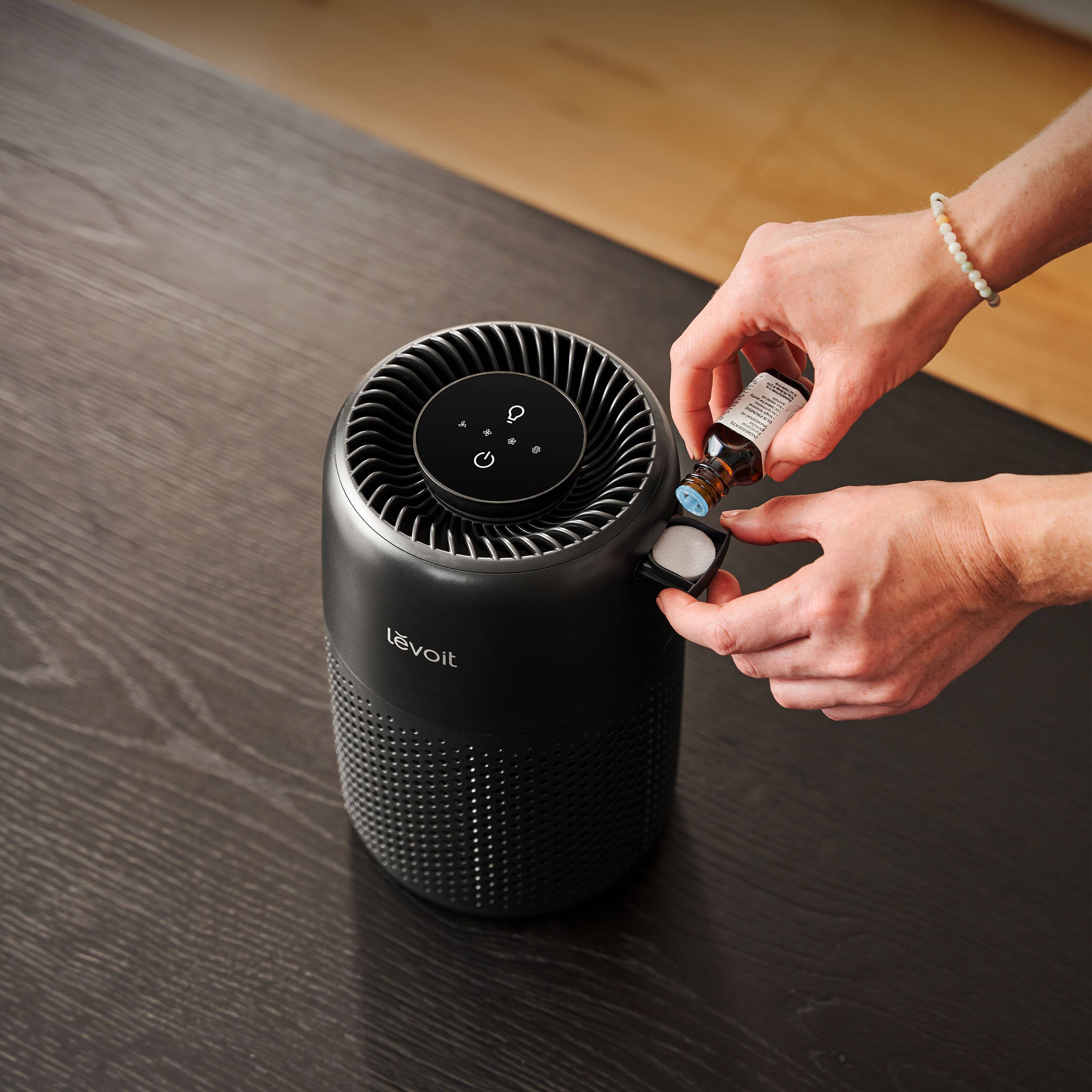 Alt View 9. Levoit - Levoit Core Mini with Night light, 254 sq ft - Space Grey.