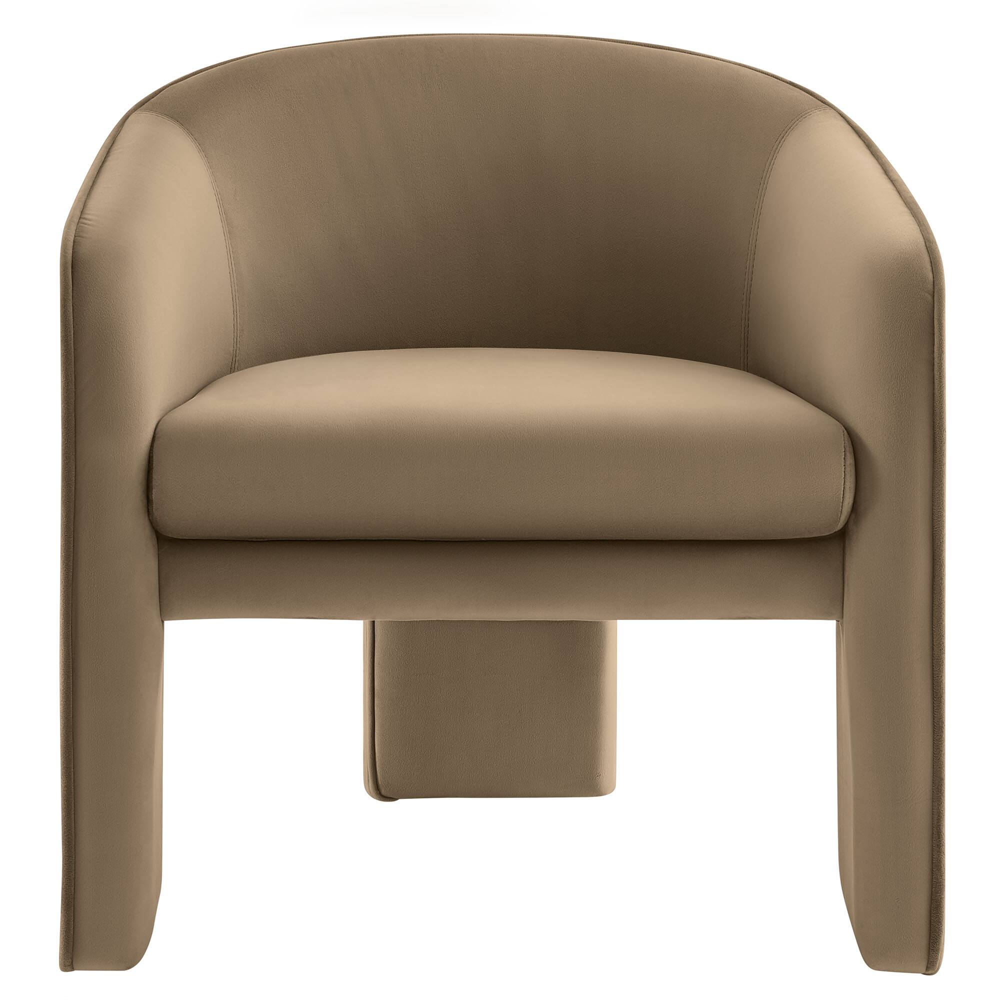 Alt View 2. Modway - Greer Performance Velvet Upholstered Accent Armchair by Modway - Gray.