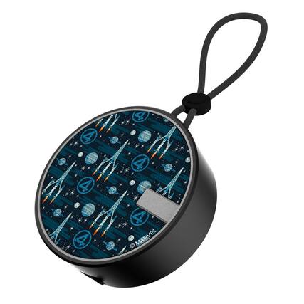 Front. Keyscaper - Marvel Pattern Waterproof Speaker - Fantastic Four.