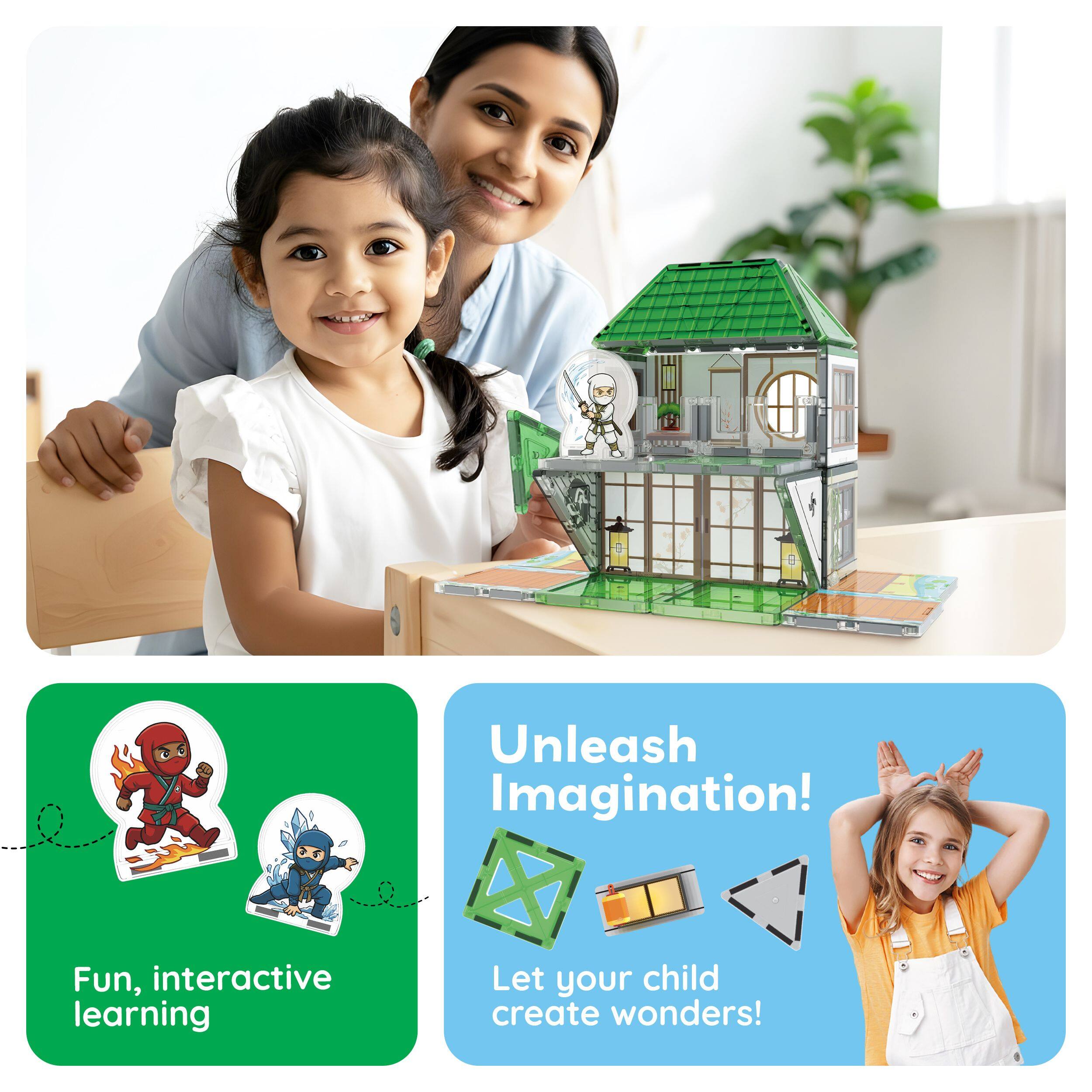 Unleash Imagination!  
Fun, interactive learning  
Let your child create wonders!
