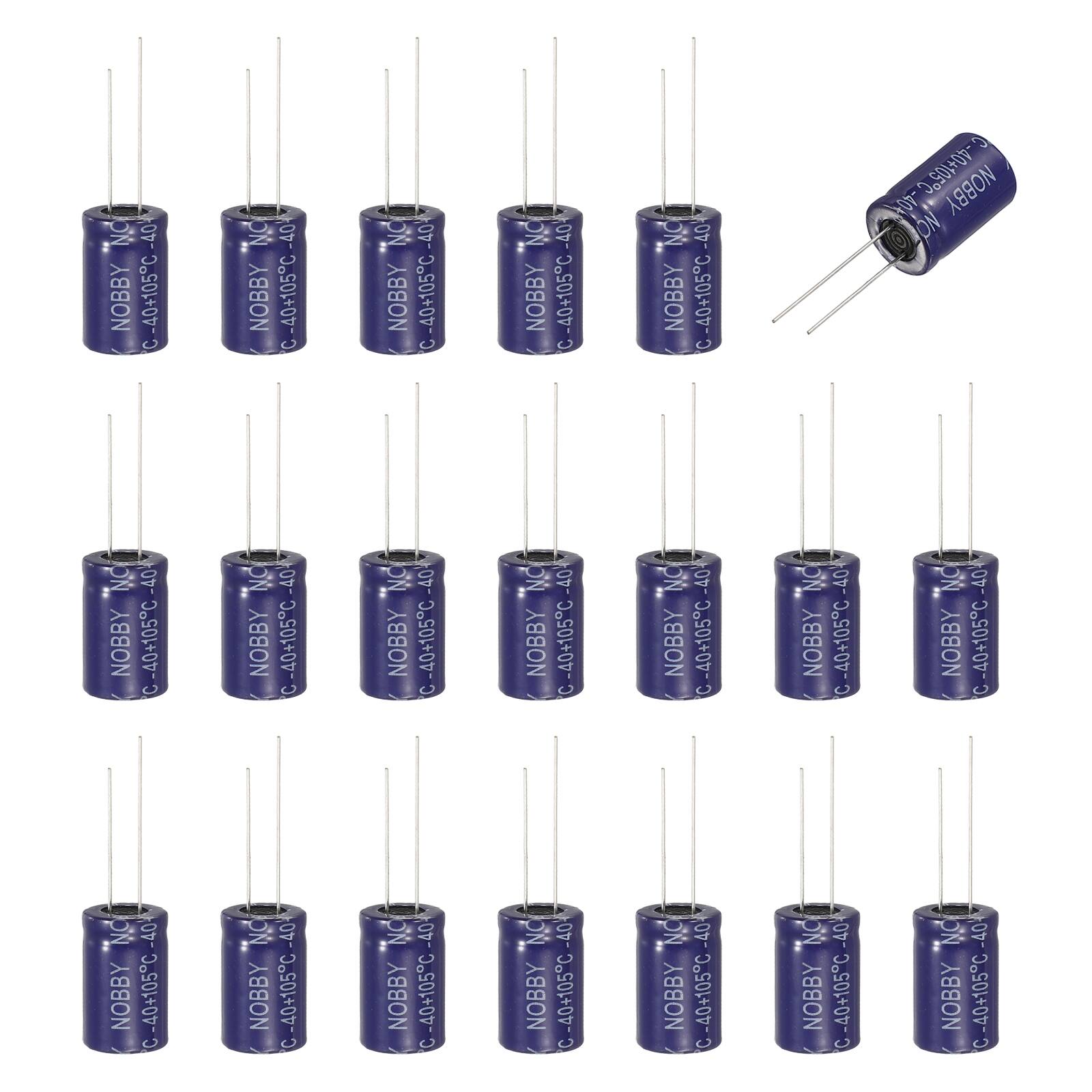 Unique Bargains - 2.2uF 100V Non-Polar Electrolytic Capacitor, 13x21mm, for Audio Tweeter/Speaker Crossover, 20pcs - Blue price history on PriceWatchPro
