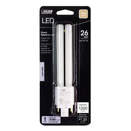 FEIT ELECTRIC - PL GX24Q-3 4-Pin LED Bulb White 26 Watt Equivalence 1 pk