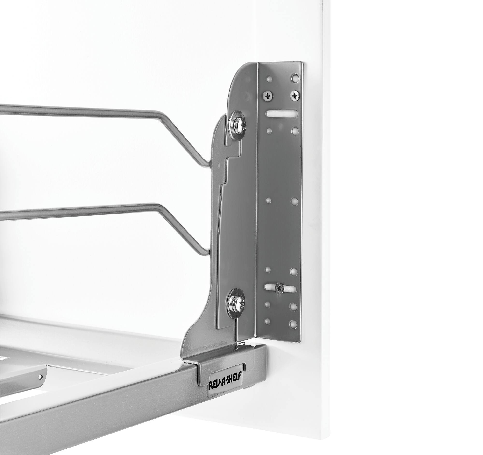 Alt View 7. Rev-A-Shelf - Rev-A-Shelf Double Pullout Trash 50 qt. with Soft-close, 53WC-2150SCDM-217 - Metallic Silver.